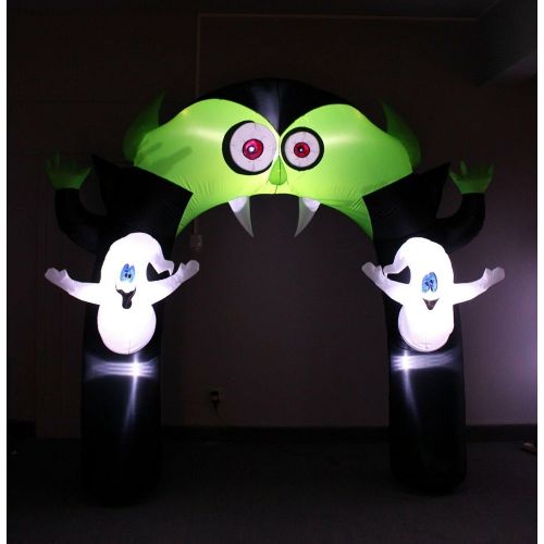  할로윈 용품Great 8 Foot Halloween Inflatable Blowup Lights Yard Decoration Vampire Ghosts Archway