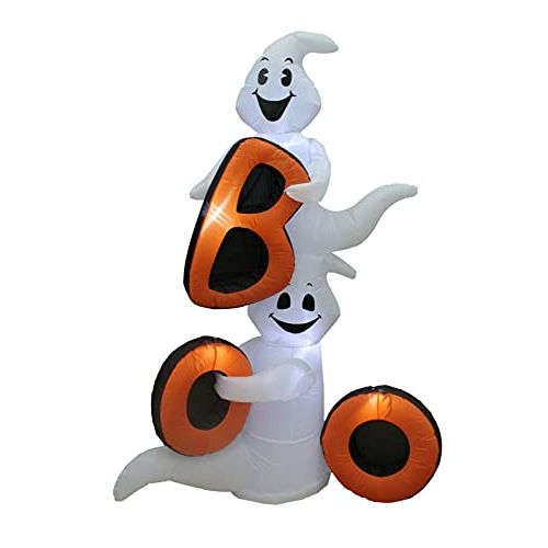  할로윈 용품Great 6 FT Halloween Air Blown Lighted Inflatable Decoration Friendly Ghosts with BOO