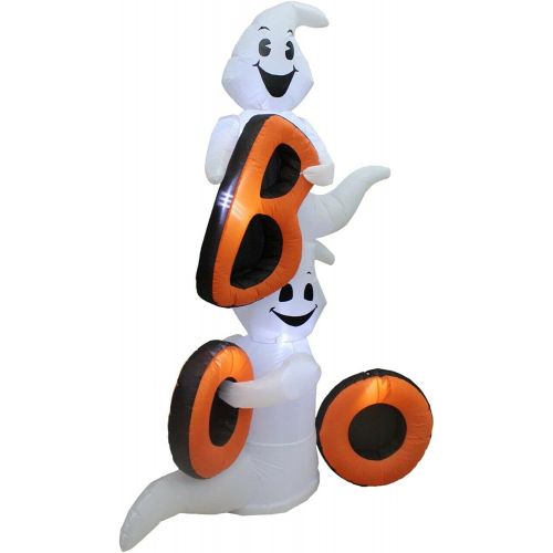  할로윈 용품Great 6 FT Halloween Air Blown Lighted Inflatable Decoration Friendly Ghosts with BOO