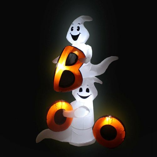  할로윈 용품Great 6 FT Halloween Air Blown Lighted Inflatable Decoration Friendly Ghosts with BOO