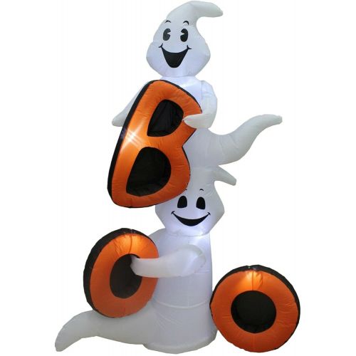  할로윈 용품Great 6 FT Halloween Air Blown Lighted Inflatable Decoration Friendly Ghosts with BOO