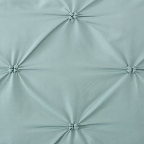  Great Bay Home Signature Pinch Pleated Pintuck Duvet Cover with Button Closure. Luxuriously Soft 100% Brushed Microfiber with Textured Pintuck Pleats and Corner Ties (Full/Queen, E