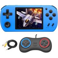 Handheld Games for Kids Aldults with 270 Classic Retro Video Game 3.0'' Color Screen TV Output Rechargeable Arcade Gaming Player,Support 2 Players Gamepad Birthday Xmas Gift（Blue）
