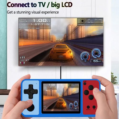  [아마존베스트]Great Boy Portable Handheld Games for Kids Preloaded 380 Classic Retro Games with 3.5 Big Color Display and Gamepad Rechargeable Arcade Gaming System