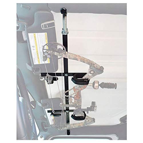  GREAT DAY Quick-Draw Overhead Single/Double Bar Bow Rack - Black Powder-Coated Finish - 1 Bow