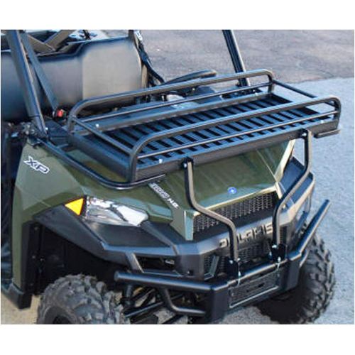  Great Day UTV Front Cargo Rack - 18 x 50 x 7 Carrying Cradle - 250 lbs Weight Capacity - Aluminum Frame - Black Powder-Coated Finish, UVFR751