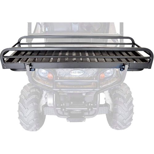  Great Day UTV Front Cargo Rack - 18 x 50 x 7 Carrying Cradle - 250 lbs Weight Capacity - Aluminum Frame - Black Powder-Coated Finish, UVFR751