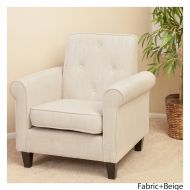 Great Deal Furniture Barzini Light Beige Fabric Club Chair