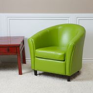 Great Deal Furniture Newport Lime Green Leather Club Chair