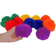 [아마존베스트]Great Lakes 12-Pack, Rainbow Fluff Balls (Yarn Balls), 3-1/2 Diameter