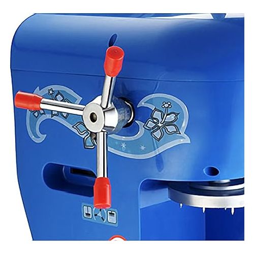  Ice Cub Shaved Ice Machine - Powerful Crushed Ice Maker and Snow Cone Machine for Parties, Concessions, or Events by Great Northern Popcorn (Blue)