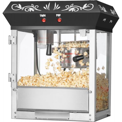  Great Northern Popcorn Company 6111 Great Northern Popcorn Black Foundation Top Popcorn Popper Machine, 4 Ounce