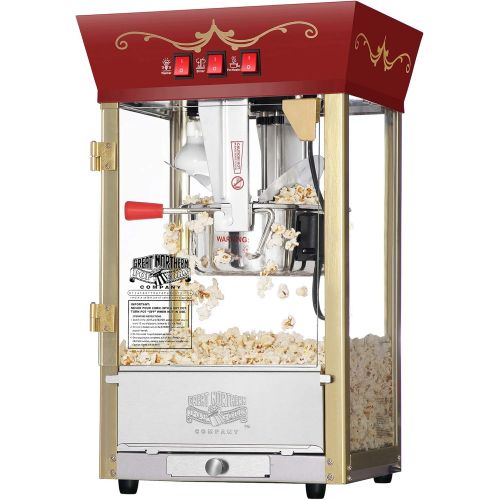  Great Northern Popcorn Company Great Northern Popcorn Red Matinee Movie Theater Style 8 oz. Ounce Antique Popcorn Machine