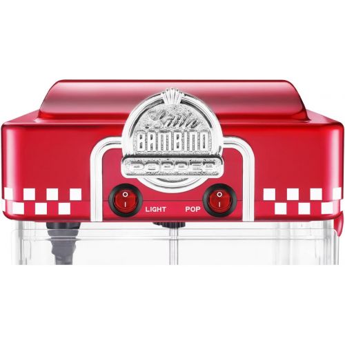  Great Northern Popcorn Company 83-DT5621 Northern Company Red GNP Little Bambino 2-1/2 Ounce Retro Style Popcorn Popper Machine, 2.5 Ounce