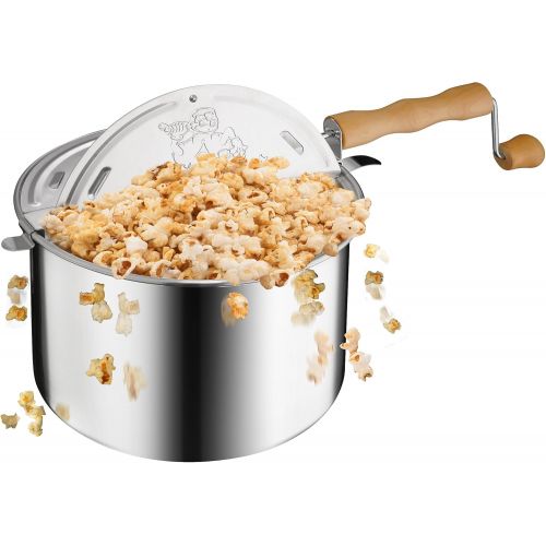  [아마존베스트]Great Northern Popcorn Company 6250 Great Northern Popcorn Original Spinner Stovetop 6 1/2 Quart Popcorn Popper - Theater Popcorn at Home!