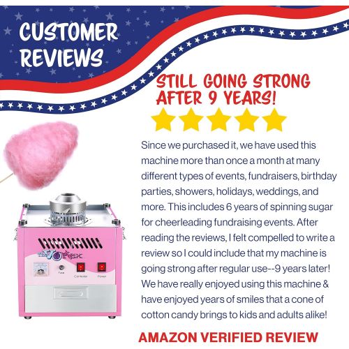  Great Northern Popcorn Company 6303 Great Northern Popcorn Commercial Quality Cotton Candy Machine and Electric Candy Floss Maker