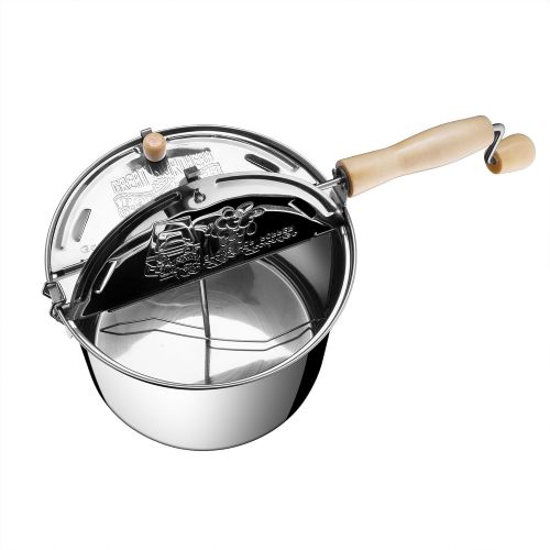  [아마존베스트]Great Northern Popcorn Company Great Northern Popcorn Original Stainless Steel Stove Top 6-1/2-Quart Popcorn Popper