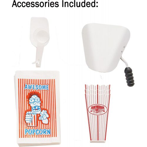  [아마존베스트]Great Northern Popcorn Company Great Northern Popcorn Black 8 oz. Ounce Foundation Vintage Style Popcorn Machine and Cart