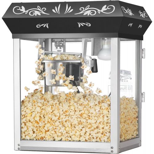  Great Northern Popcorn Company Great Northern Popcorn Black 6 oz. Ounce Foundation Old-Fashioned Movie Theater Style Popcorn Popper