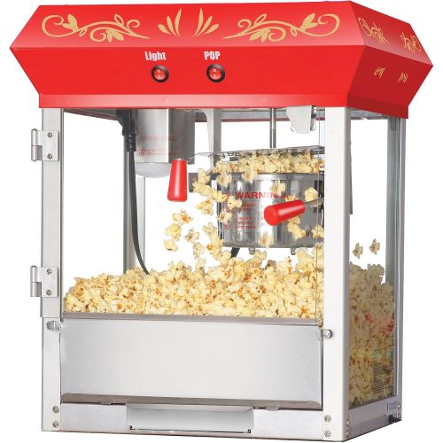  Great Northern Popcorn Company Great Northern Popcorn Black 6 oz. Ounce Foundation Old-Fashioned Movie Theater Style Popcorn Popper