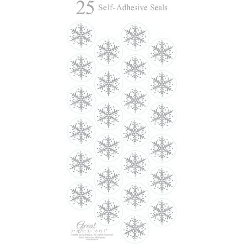  Great Papers! 1 Snowflake Seals, Silver (903396)