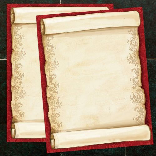  Great Papers! Christmas Scroll Letterhead, 80 count, 11 x 8.5 (2012250)