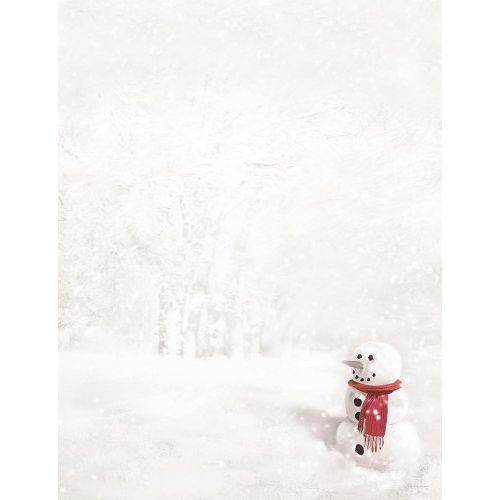  Hortense B. Hewitt 80-Pack Snowman in Red Scarf Decorative Paper