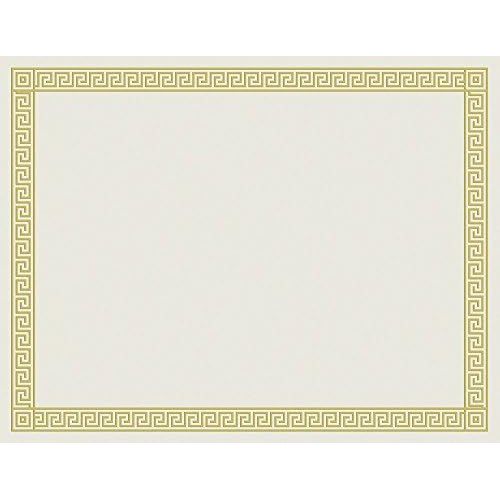  Great Papers! Channel Border Foil Certificate, 12 Count, 8.5x11 (963070)