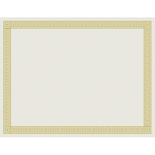  Great Papers! Channel Border Foil Certificate, 12 Count, 8.5x11 (963070)