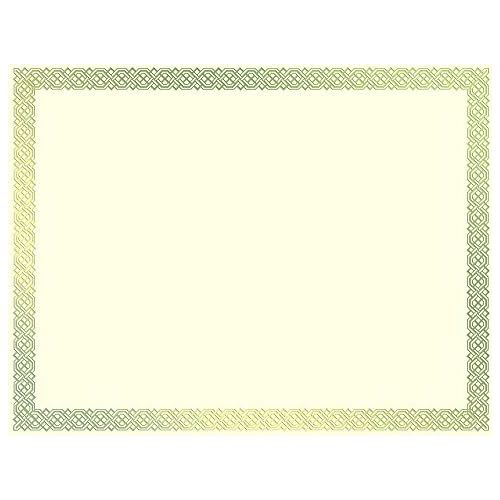  Great Papers! Gold Foil Braided Certificate, 8.5x 11, 15 Count (963006)