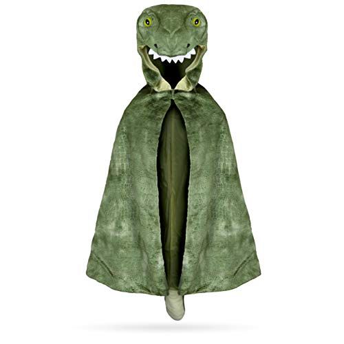  Great Pretenders 56705, T-Rex Hooded Cape, US Size 4-5 Green