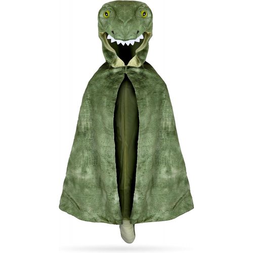  Great Pretenders 56705, T-Rex Hooded Cape, US Size 4-5 Green