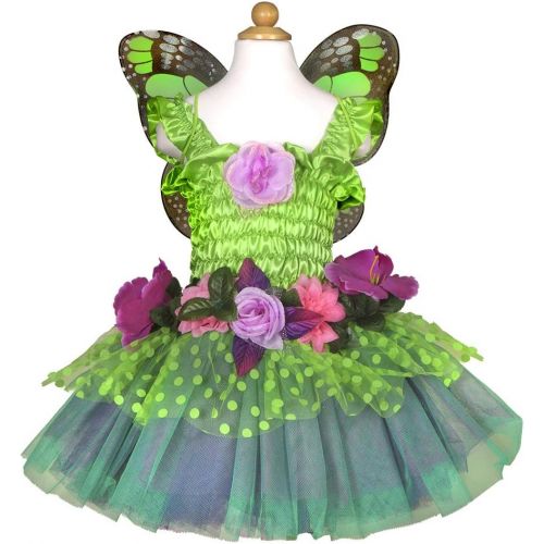  Creative Education Great Pretenders Fairy Blooms Deluxe Dress with Wings, Green, Medium