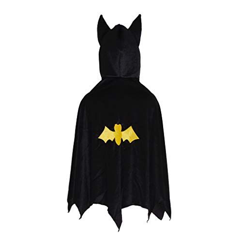  Great Pretenders 54695, Bat Cape with Hood, Black, US Size 5-6