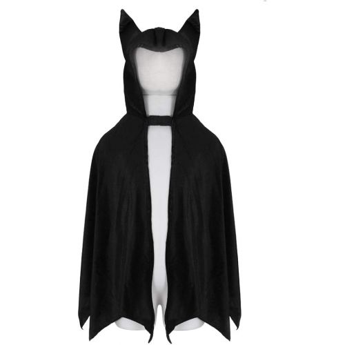  Great Pretenders 54695, Bat Cape with Hood, Black, US Size 5-6