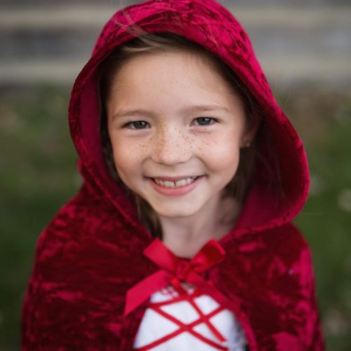  Great Pretenders 52375, Little Red Riding Hood Cape, Red, US Size 5-6