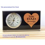 /GreatDecorativeCross Office Gift for Dad - Fathers Day Gifts Personalized - Desk Clock from Daughter - Son, GDCD51