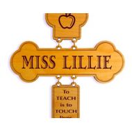 GreatDecorativeCross Teacher Gift from Class - Gifts for Teachers - Personalized End of the Year Appreciation Cross from Family