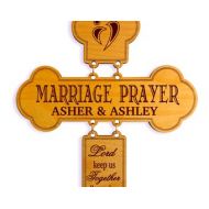 GreatDecorativeCross Religious Wedding Gift - Christian Anniversary Gift for Husband or Wife - Marriage Prayer Couple Cross
