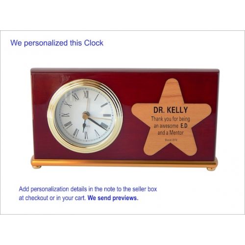  GreatDecorativeCross Gift for Executive Director - Boss Gifts - Personalized Mentor Appreciation Desk Clock, GDCB2