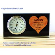 GreatDecorativeCross Personalized Boyfriend Gift - Birthday Gifts - Husband Anniversary Desk Clock - Office Gift, GDCH25