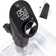 Greater Goods Sous Vide - Ultra Quiet Immersion Circulator, 1100 Watts (Onyx Black), Father's Day Gift for Your Culinary Hero!