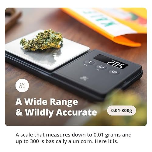  Greater Goods Digital Espresso & Coffee Scale - 300 x 0.01 Gram Precision Pocket Scale to Measure Medicine, Letter and Small Precise Things