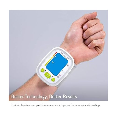  Greater Goods Wrist Blood Pressure Monitor - Backlit Digital BPM for Home or On-The-Go, Premium Cuff | Designed in St. Louis