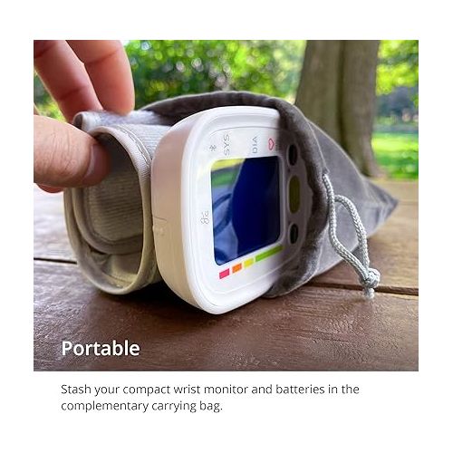  Greater Goods Digital Blood Pressure Monitor Wrist - Premium Adjustable Wrist Cuff, Automatic Blood Pressure Machine for Home use, Designed in St. Louis