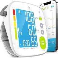 Greater Goods Bluetooth Blood Pressure Monitor with Upper Arm Cuff, BP Meter with Large Display, Tubing and Device Bag Included