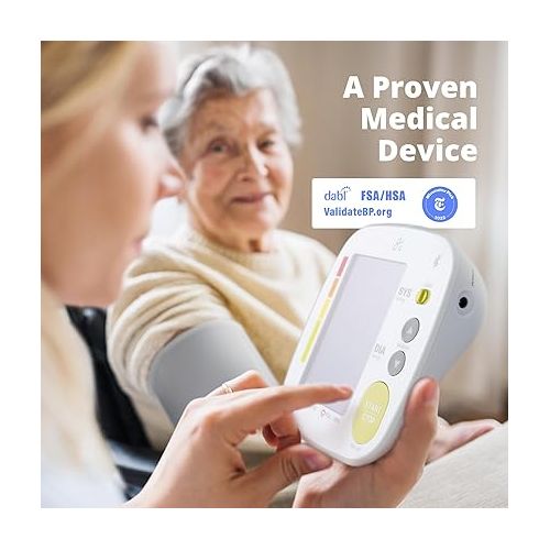  Greater Goods Bluetooth Blood Pressure Monitor with Upper Arm Cuff, BP Meter with Large Display, Tubing and Device Bag Included