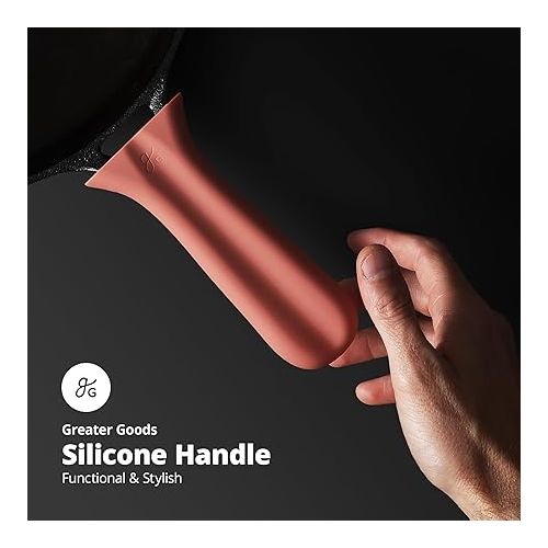  Greater Goods Silicone Handle Cover Designed for Greater Goods Cast Iron Skillet and Griddle, Pink