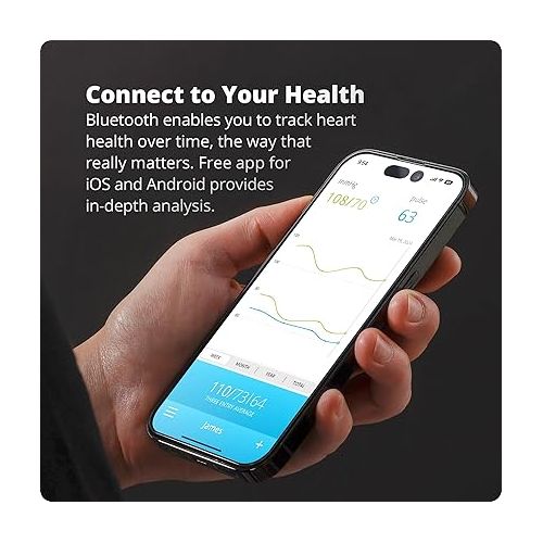  Greater Goods Bluetooth Blood Pressure Monitor with Automatic Upper Arm Cuff, App-Enabled for iOS and Android