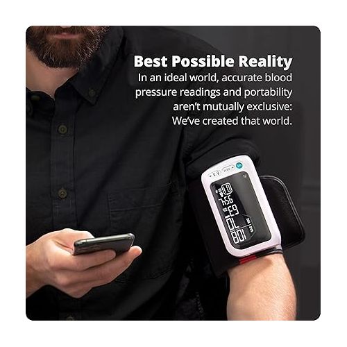  Greater Goods Bluetooth Blood Pressure Monitor with Automatic Upper Arm Cuff, App-Enabled for iOS and Android